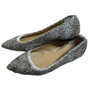 UGG Collection Vero Cuoio Woman Rare Calf Hair Ballet Flat Made in Italy Size 8